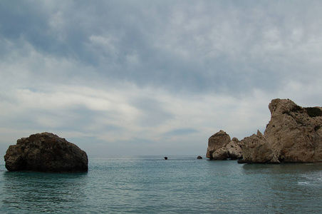 自然 风景 旅游业 海岸 美丽的 塞浦路斯 天空 岩石 旅行