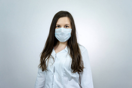 呼吸系统 医生 人类 健康 卫生 制服 白种人 女人 面对