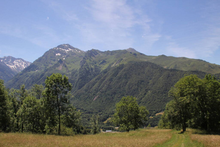 小山 全景图 山谷 范围 法国人 环境 美丽的 旅行 天空