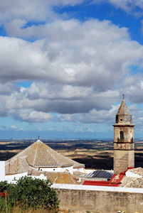 旅游业 布兰科斯 欧洲 风景 屋顶 蓝天 西班牙语 粉刷