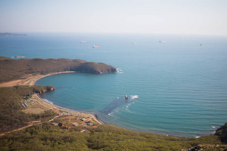 海洋 旅行 美丽的 希腊 天空 海景 海湾 风景 海滨 自然