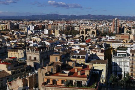 建筑 旅行 城市 天空 目的地 全景图 西班牙语 市中心
