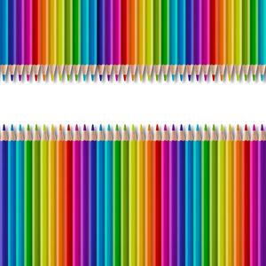 彩虹 铅笔 粉红色 油漆 蜡笔 艺术 收集 调色板 光谱