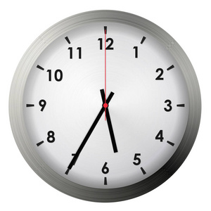 圆圈 简单的 小时 分钟 时钟 滴答声 二十 商业 模拟