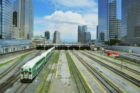 加拿大 地标 轨道 建筑 铁路 目的地 到达 美国 离开