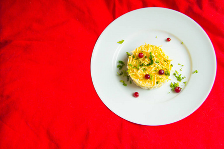 开胃菜 小红莓 盘子 烹饪 美食家 餐厅 奶酪 午餐 菠萝