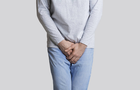 男性问题概念.男性前列腺疼痛照片