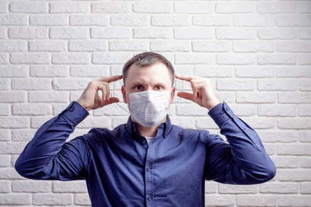 安全 面具 光晕 男人 面对 新型冠状病毒 滤波器 医疗保健