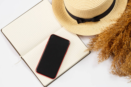 夏天 商业 电话 太阳镜 假期 美女 智能手机 帽子 复制