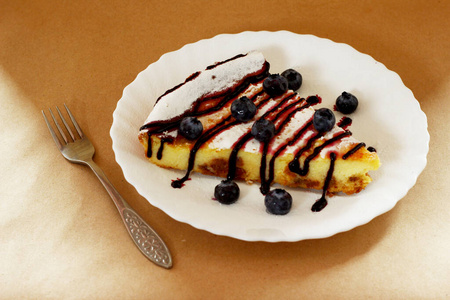 甜的 蓝莓 香草 馅饼 面包店 蛋糕 早餐 小吃 奶油 水果