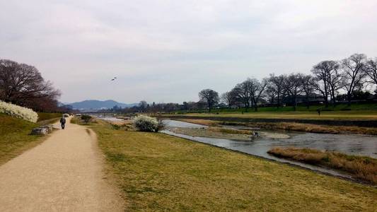 京都的Kamogawa河