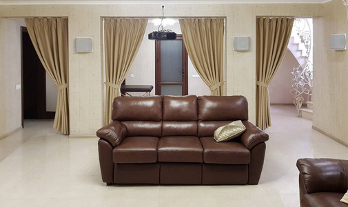 美丽的 地板 安慰 房间 座位 奢侈 放松 家具 窗口 皮革