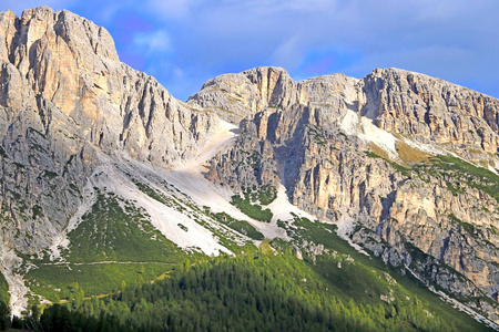 岩石 特伦蒂诺 乡村 公园 旅行 小山 山谷 吸引力 全景图