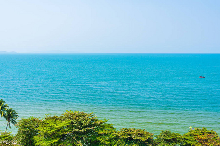 海湾 椰子 天堂 海景 加勒比 夏天 旅行 海滩 热带 旅游业