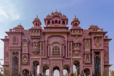 历史的 建筑学 粉红色 美丽的 斋浦尔 古董 目的地 亚洲