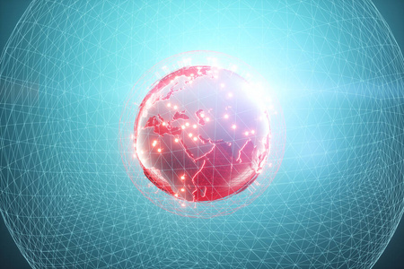 通信 连接 因特网 计算机 地图 网络空间 科学 屏幕 地球