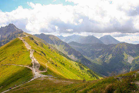 全景图 岩石 美丽的 小山 风景 徒步旅行 欧洲 塔特拉