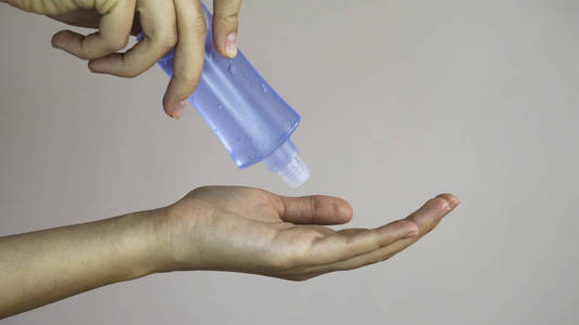 女人 凝胶 保护 医院 液体 光晕 消毒剂 清洁剂 应用