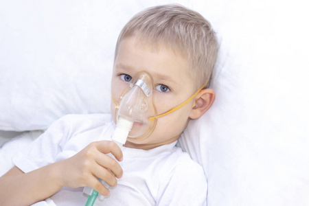 医院 小孩 哮喘 面具 装置 空气 童年 吸入 疾病 雾化器