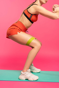 适合 运动鞋 运动服 锻炼 粉红色 健身 不规则剪裁 运动员