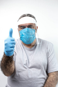 保护 面具 疾病 医疗保健 流行病 病毒 感染 男人 大流行