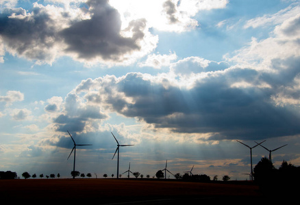 生态学 权力 风车 领域 能量 行业 自然 环境 发电机