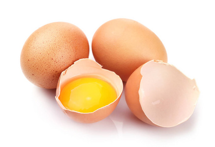 蛋黄 蛋壳 早餐 鸡蛋 自然 产品 食物 特写镜头 蛋白质