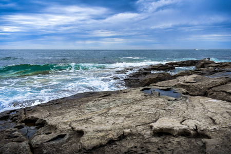 波浪 海景 海岸线 海湾 绿松石 海岸 夏天 风景 波动