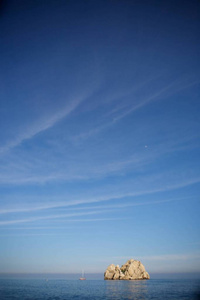 日落 岩石 海洋 夏天 地平线 海滩 太阳 海岸 风景 海景