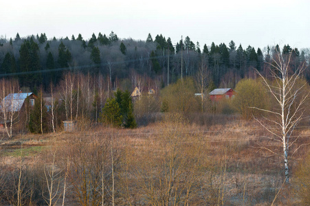 风景 村庄 古老的 天空 季节 天气 领域 房屋 建筑学