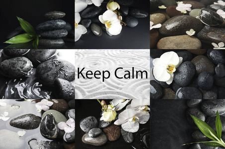 卵石 花瓣 石头 美丽的 健康 灵魂 水疗中心 照顾 精神