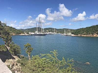 复制空间 保护 港口 港湾 卡西 帆船 停靠 海滩 巴布达