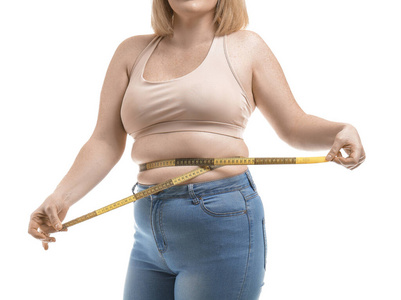 营养 成人 运动 牛仔裤 饮食 测量 裤子 外观 女人 特写镜头