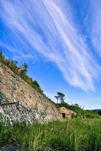 天空 旅行 森林 岩石 风景 悬崖 全景图 小山 建筑 公园