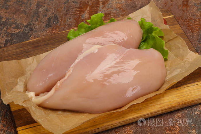 蛋白质 家禽 生的 乳房 粉红色 切割 饮食 烹饪 肉片