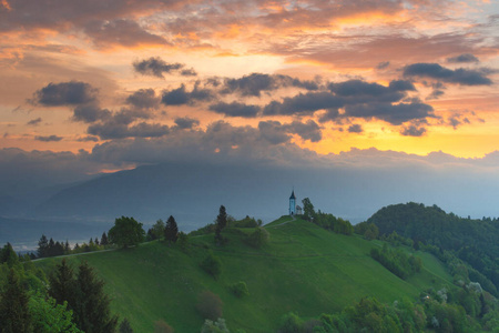 自然 地标 村庄 吸引力 教堂 斯洛文尼亚 旅游业 建筑
