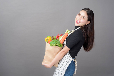 营养 健康 杂货店 传送 送货人 蔬菜 填满 市场 生产