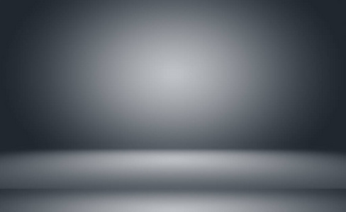 抽象奢华模糊的深灰色和黑色渐变,用作展示您的产品的工作室背景墙.