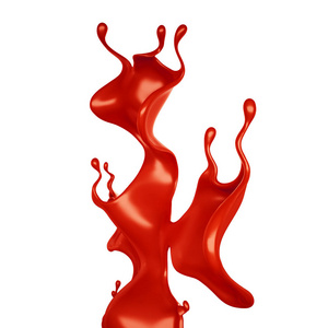 致使 油漆 泼洒 番茄酱 插图 抽象 粘贴 番茄 飞溅 液体