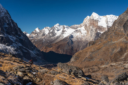 冰碛 吸引力 梅拉 自然 高的 珠穆朗玛峰 纹理 风景 地形