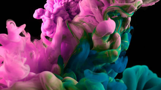 颜料 运动 纹理 颜色 粉红色 液体 动态 混合 爆炸 流体