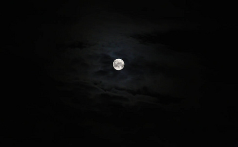 卫星 午夜 照亮 行星 场景 月亮 神秘 美丽的 天空 神秘的