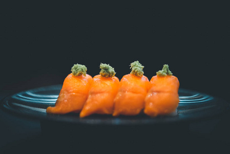 日本 美丽的 艺术 三文鱼 日本人 盘子 晚餐 大米 饮食