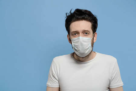 肖像 保护 照顾 手势 医学 感染 健康 危险 男人 流感