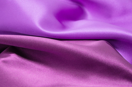 丝绸 纺织品 软的 波动 缎子 纹理 曲线 豪华 颜色 织物