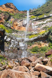吸引力 流动 公园 夏天 新南威尔士州 国家的 瀑布 旅游业