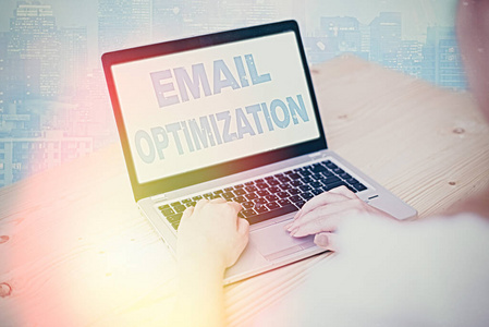 手写文本写作电子邮件优化。概念意义最大化营销活动的有效性。