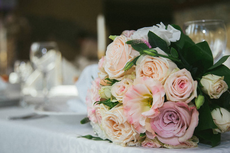 婚礼 浪漫的 订婚 庆祝 粉红色 美女 植物 花束 开花