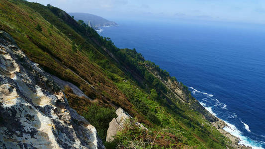 海洋 海岸 天空 美丽的 风景 石头 波浪 岩石 旅行 自然