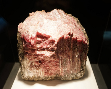 岩石 西瓜 美丽的 宝石 矿物学 电气石 自然 晶体 地质学